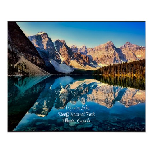 Poster Moraine Lake, Alberta, Canada pittoresque (Devant)
