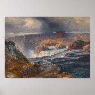 Poster Moran - Chutes Shoshone Idaho