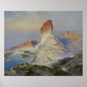 Poster Moran - Le Castle Rock Green River Wyoming