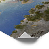 Poster Moran - Le Château Rock Green River Wyoming (Coin)