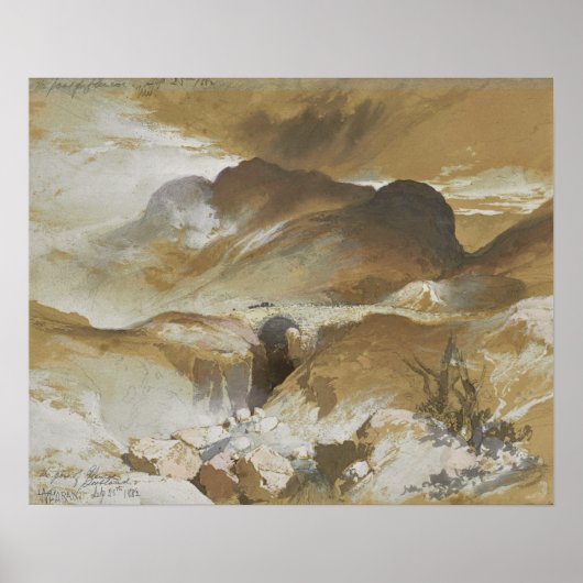Poster Moran - Le col de Glencoe Écosse (Devant)