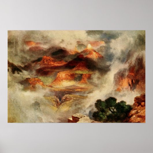 Poster Moran - Le parc de Yellowstone (Devant)