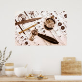 Poster Morceaux de temps (Cuisine)