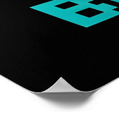 Poster Mords le Bug Retro 8-Bit Pixel Pizza Joueur (Coin)