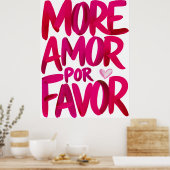 Poster More Amor Por Favor (Cuisine)