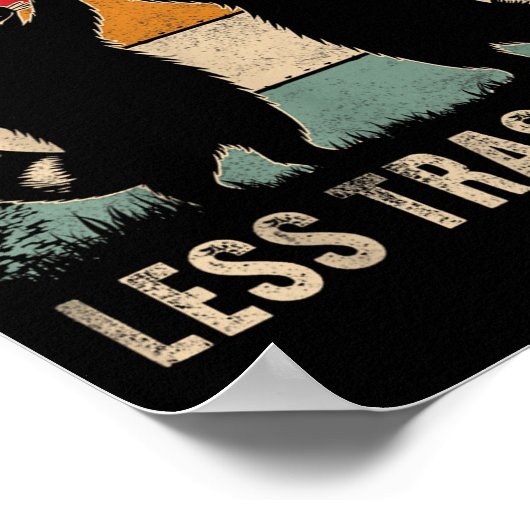 Poster More Trash Can Less Trash Can’t Funny Raccoon (Coin)