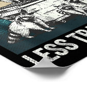 Poster More Trash Can Less Trash Can't Retro Humor Funny (Coin)