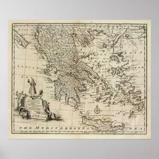 Poster Morea, Grèce (Devant)