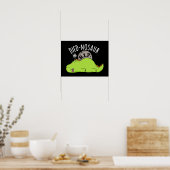 Poster Mored nosaur Dinosaure Drôle Puns Dark BG (Cuisine)