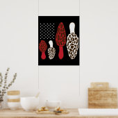 Poster Morel Chasseur de champignons Champignons USA 4 ju (Cuisine)