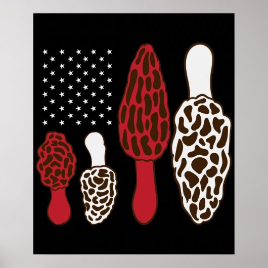 Poster Morel Chasseur de champignons Champignons USA 4 ju (Devant)
