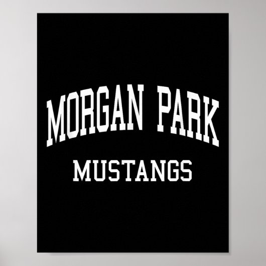 Poster Morgan Park High School Hs Chicago Il Retro Sports (Devant)