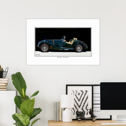 POSTER MORGAN ROADSTER (Bureau à domicile)