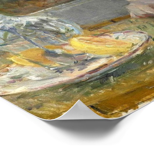 Poster Morisot - Après le déjeuner 1881 (Coin)