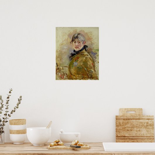 Poster Morisot - Autoportrait (Cuisine)