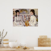 Poster Morisot : Deux soeurs sur un canapé (Cuisine)