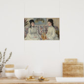 Poster Morisot - Deux Soeurs Sur Un Canapé 1869 (Cuisine)