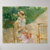Poster Morisot - Jeune Femme Couchant Dans Le Jardin 1883 (Devant)