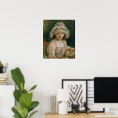 Poster Morisot - Jeune Fille Avec Casquette (Bureau à domicile)