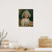 Poster Morisot - Jeune Fille Avec Casquette (Cuisine)