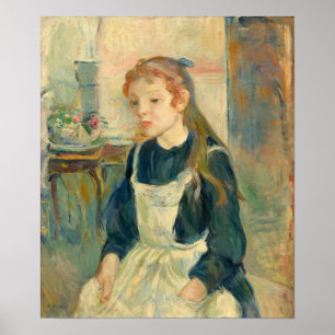 Poster Morisot - Jeune Fille Avec Un Tablier