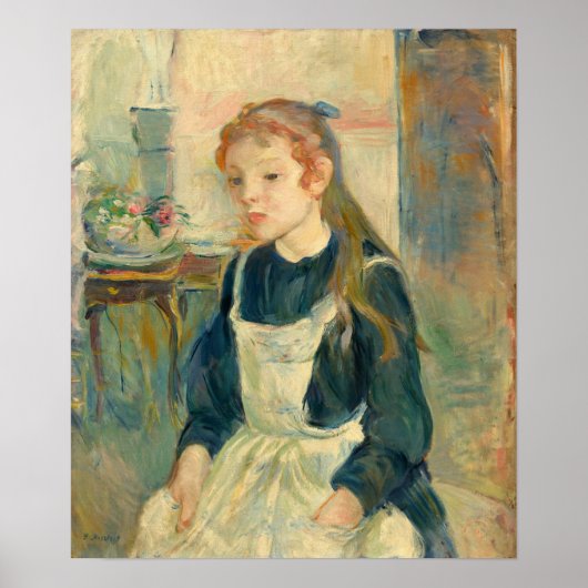 Poster Morisot - Jeune Fille Avec Un Tablier (Devant)