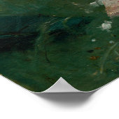 Poster Morisot - Lecture Avec Parapluie Vert 1873 (Coin)