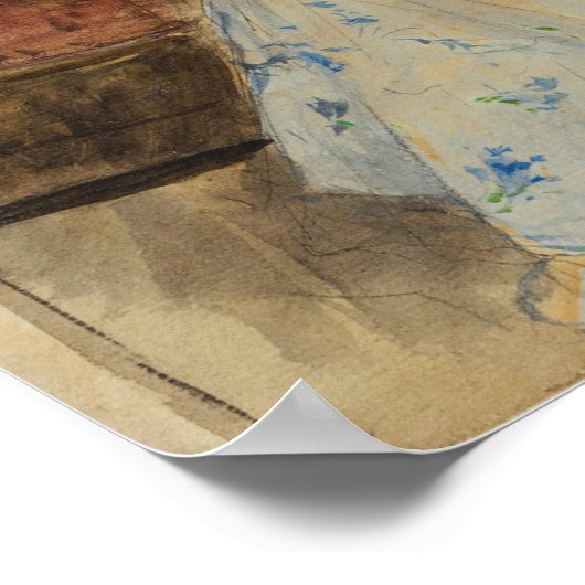 Poster Morisot - Madame Pontillon Fille Sur Un Trait (Coin)