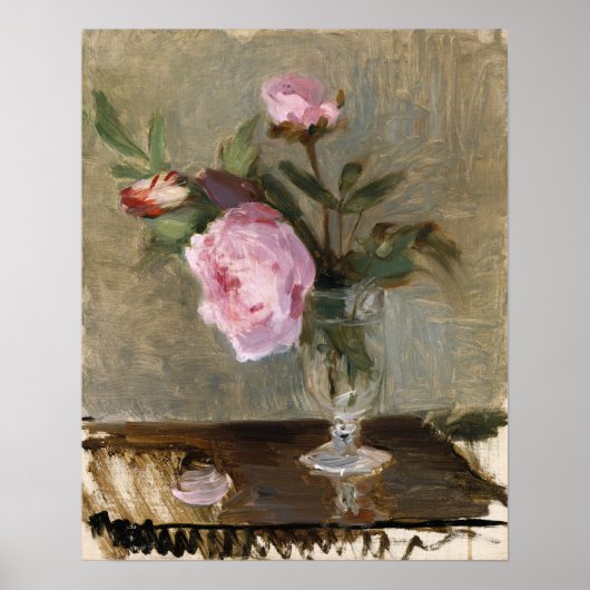 Poster Morisot - Pivoines 1869 (Devant)