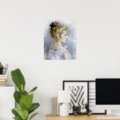 Poster Morisot - Portrait De Blanche Pontillon 1877 (Bureau à domicile)