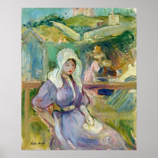 Poster Morisot - Sur La Plage À Portrieux 1894 (Devant)