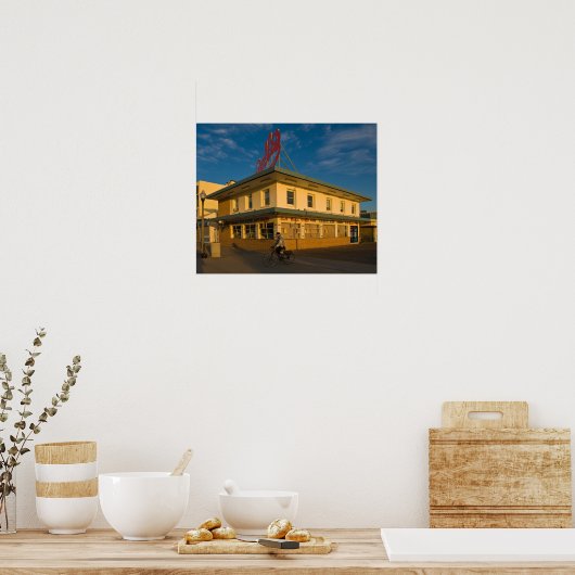 Poster Morning Biker (Cuisine)