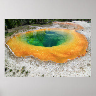 Poster Morning Glory Pool, Yellowstone Nationa...