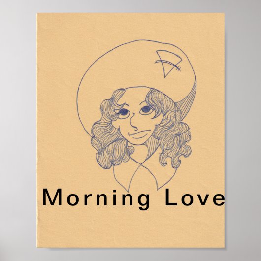 Poster Morning Love, carte de voeux (Devant)