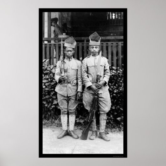 Poster Moro Soldiers Philippines 1909 (Devant)