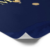 Poster Moroccan lanterns starry night personalized Mehndi (Coin)