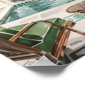 Poster Morocco Print Morocco Illustration Moroccan Riad (Coin)