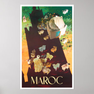 Poster Morocco vintage