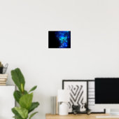 Poster Morpho Butterfly in the Dark Background (Bureau à domicile)
