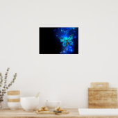 Poster Morpho Butterfly in the Dark Background (Cuisine)