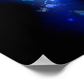 Poster Morpho Butterfly in the Dark Background (Coin)