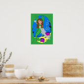 Poster Morrigan, l'affiche verte de la Merfaery et du Dau (Cuisine)