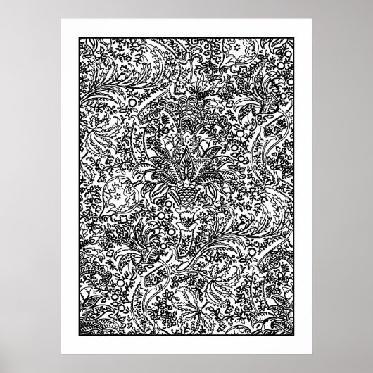 Poster Morris Indian Pattern (Voorkant)