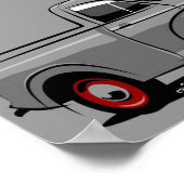 Poster Morris Minor 1000 pickup gris (Coin)