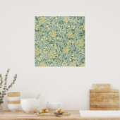 Poster Morris Vine & Jasmine Jardin Fleur Classique (Cuisine)