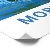 Poster Morro Bay California Travel Print (Coin)