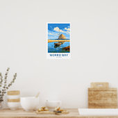 Poster Morro Bay California Travel Print (Cuisine)