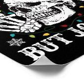 Poster Mort à l'intérieur mais Jolly AF Skeleton Père Noë (Coin)