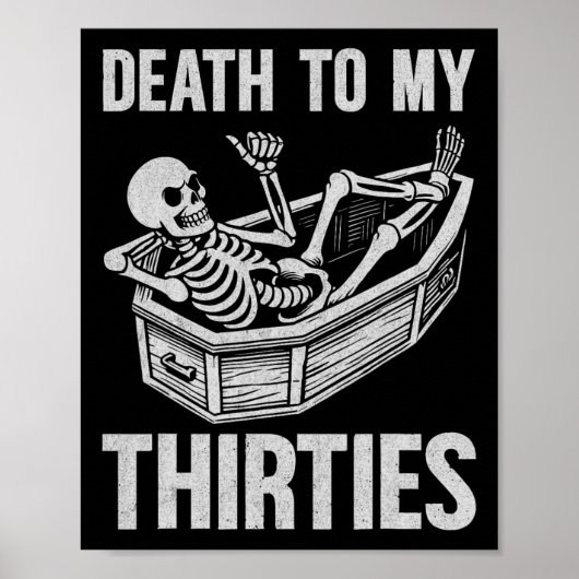 Poster Mort à mes 30 ans (Devant)