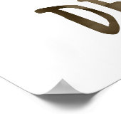 Poster mort avant café décaf haricots et arêtes croisées (Coin)